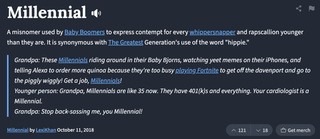 millenial definition